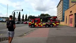 Leeds Pumps, Aerial Ladder Platform & Station Manager Turnout - West Yorkshire Fire & Rescue Service