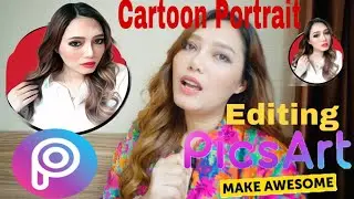 Amazing Cartoon Portrait Logo Picsart Tutorial Bersama Mbak Sri