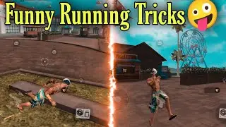 FREE FIRE FUNNY RUNNING TRICKS 😂🤪| NOOB GIRL 😁