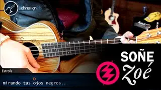 Como tocar SOÑE Zoe en UKULELE Facil Principiantes | Acordes Tutorial Christianvib