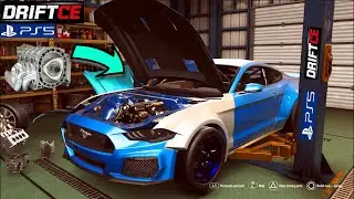 DRIFTCE PS5 : BUILDING First BIG Turbo 4 Rotor MUSTANG In SANDBOX Mode!!