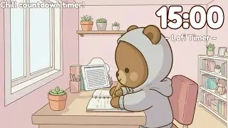 15 Minute Timer with Music for Classroom | Lofi 🎶