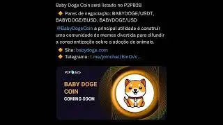 🔴🔴🐶GRANDE LISTAGEM BABY DOGE🔴🐶