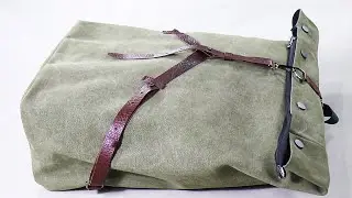 Make a Canvas Backpack [Sewing & Handmade]Make a backpack with canvas and leather