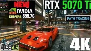 New NVIDIA 595.76 HotFix Drivers in Cyberpunk 2077 on the RTX 5070 Ti (Huge Performance Boost)