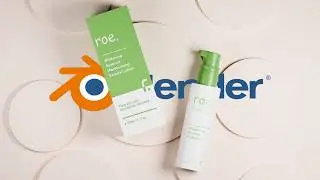 How I Made a  Skincare Bottle & Packaging  in Blender |  Timelapse