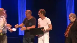 Prisutdeling p&aring; Gapskratten Revyfestival 2014