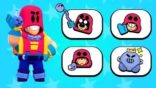 Grom All Animated Pins with Voice Lines | 2021 | Brawl Stars