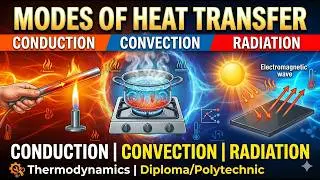 Modes of Heat Transfer Explained | Conduction, Convection & Radiation