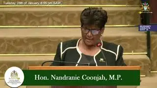 Budget 2025 debate presentation by PPP/C MP Nandranie Coonjah.
