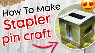 How To Make Stapler Pin Box📦😍| Easy DIY | Fun Craft