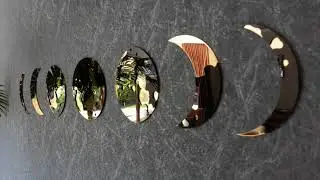 Moon Phase Wall Decor | Moon Phase Mirror, Mirrors For Wall Decor Living Room, Premium Quality