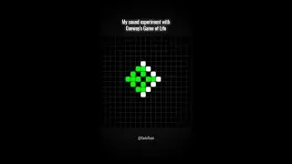Sound experiment with Conway's Game of Life.