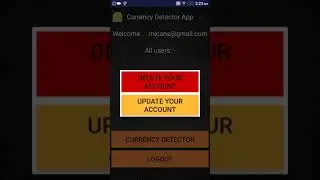 Currency Detector Android App