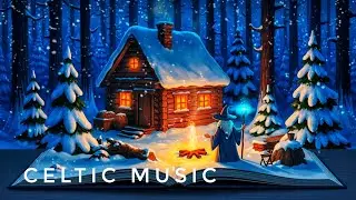 Calm Medieval Melodies | Relaxing Winter Cabinin the Woods | relax instrument 
