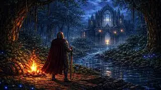 Medieval Focus Music for Study & Work – Moonlit Ruins Beyond the Forest | Rest Here Traveler…