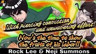 New Rock Lee and Neji Hyuga Banner Summons!!! (Naruto Ultimate Ninja Blazing) (Global)