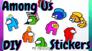 DIY Among Us Crafts - Stickers - Durable and Easy Stickers - Character Speed Drawing