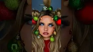 human christmas tree 🎄#makeup #makeupvideos #christmasmakeup