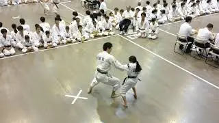 少林寺拳法東京都大会2017 親子演武1位