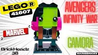 The FIERCEST Woman in the Galaxy! LEGO Gamora Marvel 41607 BrickHeadz