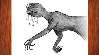Demogorgon Drawing Stranger Things/Monster Pencil Sketch Step By Step/Easy Horror Drawing 