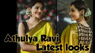 Athulyaa Ravi latest saree looks❤/ #shorts