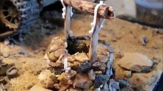How to scratchbuild a stone water well for your model diorama