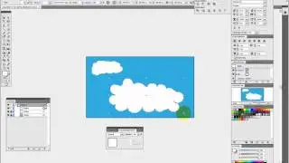 Fastest way to create clouds in Illustrator (+depth effect)