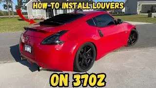 Carbon Fiber Louvers install on my 370z