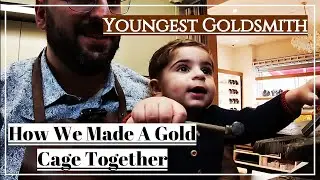 The Youngest Goldsmith In The World...? Making Gold Cage with Naturel Pearls.