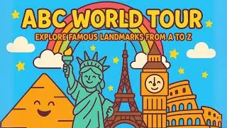 ABC World Tour | Alphabet Song | A to Z Landmarks Song + FREE Worksheets + Spotify | Starlala ABC
