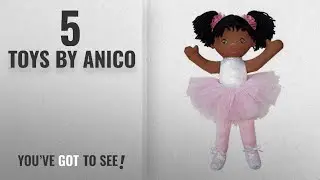 Top 10 Anico Toys [2018]: Anico Well Made Play Doll For Children Ballerina with Pigtails, African