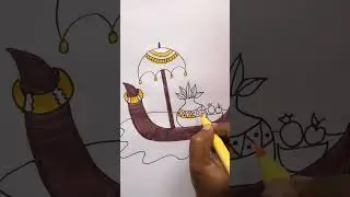 Happy Onam drawing & coloring video for kids #happyonam  #onam #onamfestival  #drawing  #cute #draw