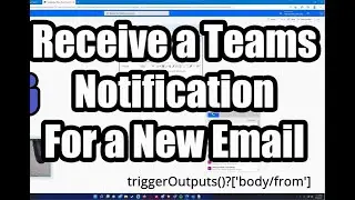 Send notification in teams when email received || Insert email info in list when email arrives