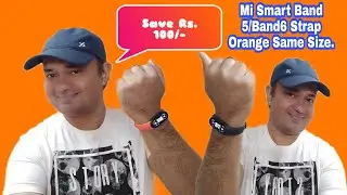 Mi Smart Band 6/ Mi Smart Band 5 Orange colour Strap Replacement.