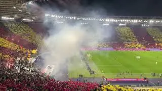 Roma fans sing amazing song