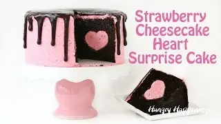 Strawberry Cheesecake Heart Surprise Cake