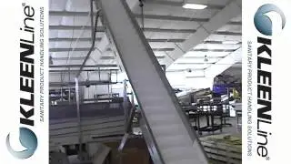 Flighted Belt Incline Conveyor Equipment & System