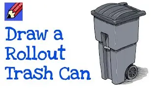 How to Draw a Rollout Trash Can Real Easy