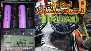Uji Real Kapasitas Baterai Kipas Angin Portable Robot RT-BF10 