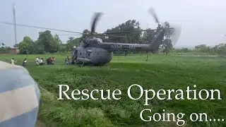 Pong Dam Today News | Helicopter से चला है Rescue Operation | Bela Indora Rescue | Pong Dam water