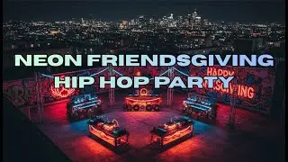✨Neon Thanksgiving Hip Hop Party✨ - Upbeat Rap Instrumental Beats | Friendsgiving Groove Playlist