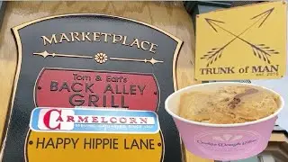 The Marketplace in Gatlinburg Walkthrough - Trunk of Man - Carmelcorn - Cookie Dough Bliss