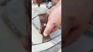 Rusty trunk panel repair .