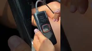 Easy, portable, convenient 💯 this tire inflator might come in handy on your next #roadtrip too