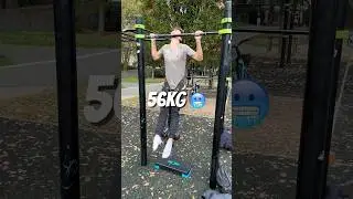 56kg pull-ups in the park is fun 🔥