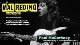 Paul McCartney talks about being an 