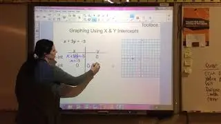graph using x and y intercept x + 3y = -3 answer