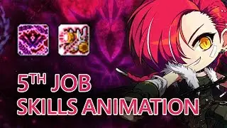 MapleStory Cadena 5th Job Skills Animation Showcase